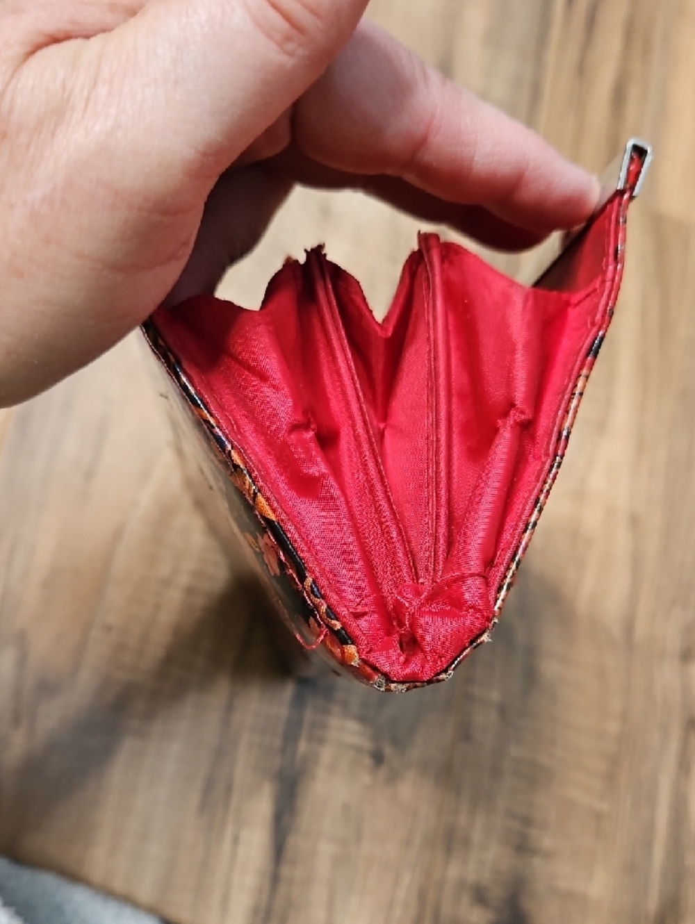 Floral Y2K Retro Patchwork Clutch Wallet - Multicolor - Picture 7 of 16